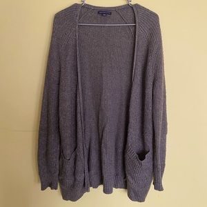 Heather grey American Eagle knit cardigan